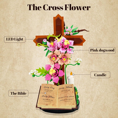FaithGlow Cross Flower Building Set
