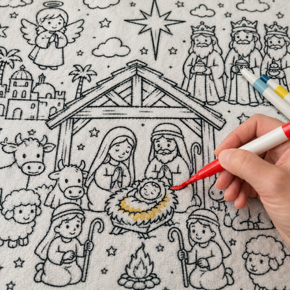 FaithGlow - Nativity Blanket
