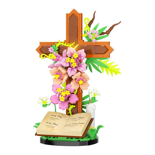 FaithGlow Cross Flower Building Set